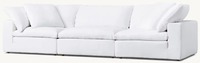 Modernes Luxus Professional White Hot Sales 3-Sitzer Wohnzimmer Cloud Sectional Modular Cloud Sofa
