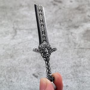 Collar con Colgante de Espada de Acero Inoxidable, Diseño 3D Roto, Unisex, Regalo, Joyería, Accesorio de Moda - Product Image 4