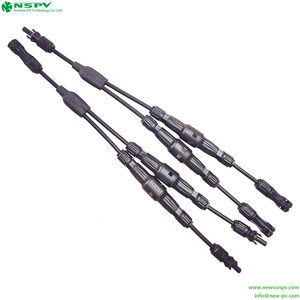 1500VDC 50A Panel surya 2-in-1, konektor paralel tahan air Cabang Y luar ruangan untuk aplikasi elektronik tali pegangan kabel - Product Image 6
