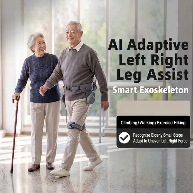 Lower Limb Assist Exoskeleton for Seniors, Walking Support System for Weak Legs, Stable Steps and Everyday Mobility