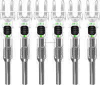 Embouts lumineux LED HT Archery pour flèches de diamètre 5,2/6,2 mm, embouts automatiques pour arcs composés, classiques et longs