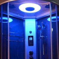 PTB Verre Trempé Cabine De Douche En Alliage D'aluminium Cadre Salle De Bains Douche Baignoire Combinaison Vapeur Salle De Douche