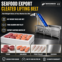 Ligne IQF Machine d'Application du Glaçage sur Poisson Congelé Inox Alimentaire Tapis Élévateur à Taquets pour Thon Glazurage