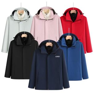 High Quality Custom Logo Waterproof Windproof 3 in 1 Down Lined Jackets Men Business Office Outdoor <b>Camping</b> <b>Windbreaker</b> Jacket - Product Image 1
