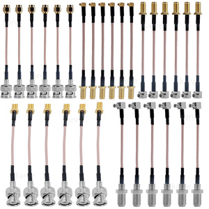 Cable <span class=keywords><strong>de</strong></span> extensión <span class=keywords><strong>de</strong></span> <span class=keywords><strong>antena</strong></span> RF coaxial RG1.13 <span class=keywords><strong>de</strong></span> 50 ohmios con conector hembra en ángulo, PVC, para exteriores, con conductor <span class=keywords><strong>de</strong></span> cobre. - Product Image 2
