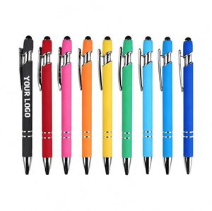 Fabricante en China, Bolígrafo Metálico Azul con Logotipo Personalizado, Bolígrafo Multifunción con Punta Táctil, Personalizable, Nuevo Bolígrafo 2 en 1 - Product Image 1