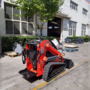 Mini chargeuse pneumatique Offre Spéciale chargeuse sur chenilles Skid Steer avec chenilles Mini chargeuse compacte polyvalente à vendre - Product Image 2