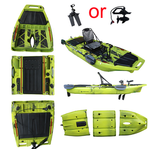 Kayak modulaire à pédales 2026 de 10 pieds avec hélice, pour 1 personne, en HDPE, avec compartiment de rangement pour poissons vivants, coque en plastique, pour rivières et mer - Product Image 2
