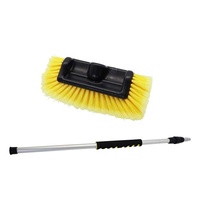 Brosse de nettoyage écologique à double niveau pour sols et terrasses, en nylon robuste, pour intérieur et extérieur, fournie par l'usine