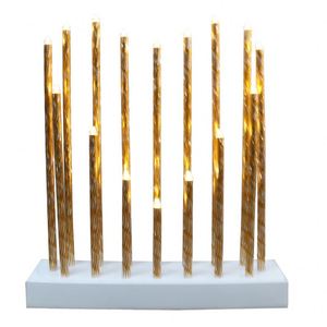 16L Warm White LED Candle <b>Light</b> Golden Plastic Pipe for Christmas Decoration Supplies Candle Bridge <b>Light</b> - Product Image 1