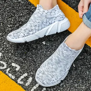 Women's Walking Shoes Arch Support Sock Sneakers Comfort Light Weight Mesh Non Slip Work Shoes