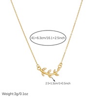 Nouvel Arrivage Collier en Zircon Plaqué Or Lisse avec Breloque Branche Courbe Scintillante, Bijoux de Mode Minimalistes Tendance, Vente en Gros TGXL14807