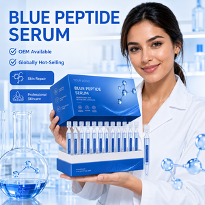 Sérum Peptidique Bleu en Gros, Ampoules Hydratantes Profondes pour le Visage, Fournisseur Direct d'Usine OEM ODM, Solution de Soin de la Peau - Product Image 3