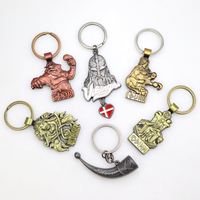 Produit souvenir personnalisé, cadeau touristique, souvenir viking nordique, porte-clés en métal