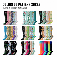 Chaussettes de compression respirantes personnalisées CMAX pour femmes et hommes, 20-30 mmHg, pour infirmières, voyages et grossesse