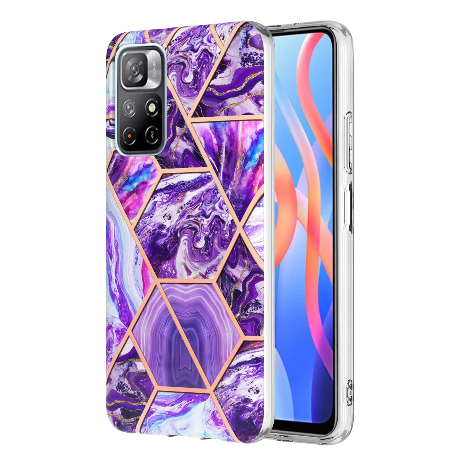 Color Marble Mobile Phone Case For Xiaomi 11T /11T Pro Note 9 Redmi 9A Hard Back Cover