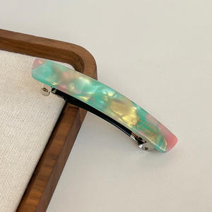 Pinza de Pelo de Acetato de Alta Calidad de 7 cm para Mujer, Pinza Francesa con Resorte Metálico - Product Image 5