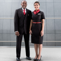 Costume d'hôtesse de l'air sur mesure, couleur noire ou grise, tenue de personnel de cabine, uniforme d'hôtesse de l'air de haute qualité, vente en gros