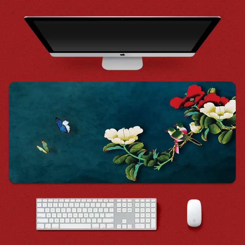High Quality Computer Mouse Pad,Rubber Mouse Pad 800*300*3mm Chinese Style China-Chic Table Mat Keyboard Mat