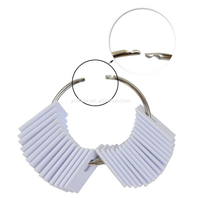 Nuanciers d'échantillons de couleur de cheveux en plastique blanc pour outils de salon de coiffure, affichage d'échantillons de teinture et de permanente pour cheveux