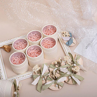 Boîte à bonbons ronde en bois recyclable en gros pour mariage, cadeaux de mariage pour invités, Guangdong