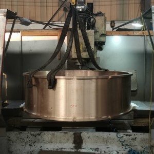 ZCuAl9Fe4Ni4Mn2 High <b>Wear</b> Resistance Bearing <b>Bush</b> Bronze Casting Hollow Bushing for Ore Mining Crushers and Drills - Product Image 5