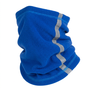 OEM Blue Fleece Warmer Neck Gaiter Multocolour Reflective Striped Tube Scarf Winter Face <b>Mask</b> Neck Protective Workwear - Product Image 1