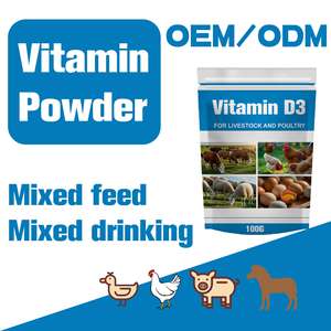 Polvo de vitamina D3 para ganado y aves de corral Aditivos para piensos para pollos Caballo con vitaminas para la promoción del crecimiento-Grado de alimentación - Product Image 3