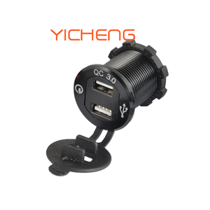 Alloggiamento di alluminio Dual USB Presa di Carica Rapida QC3.0 Caricabatteria Da Auto - Product Image 1