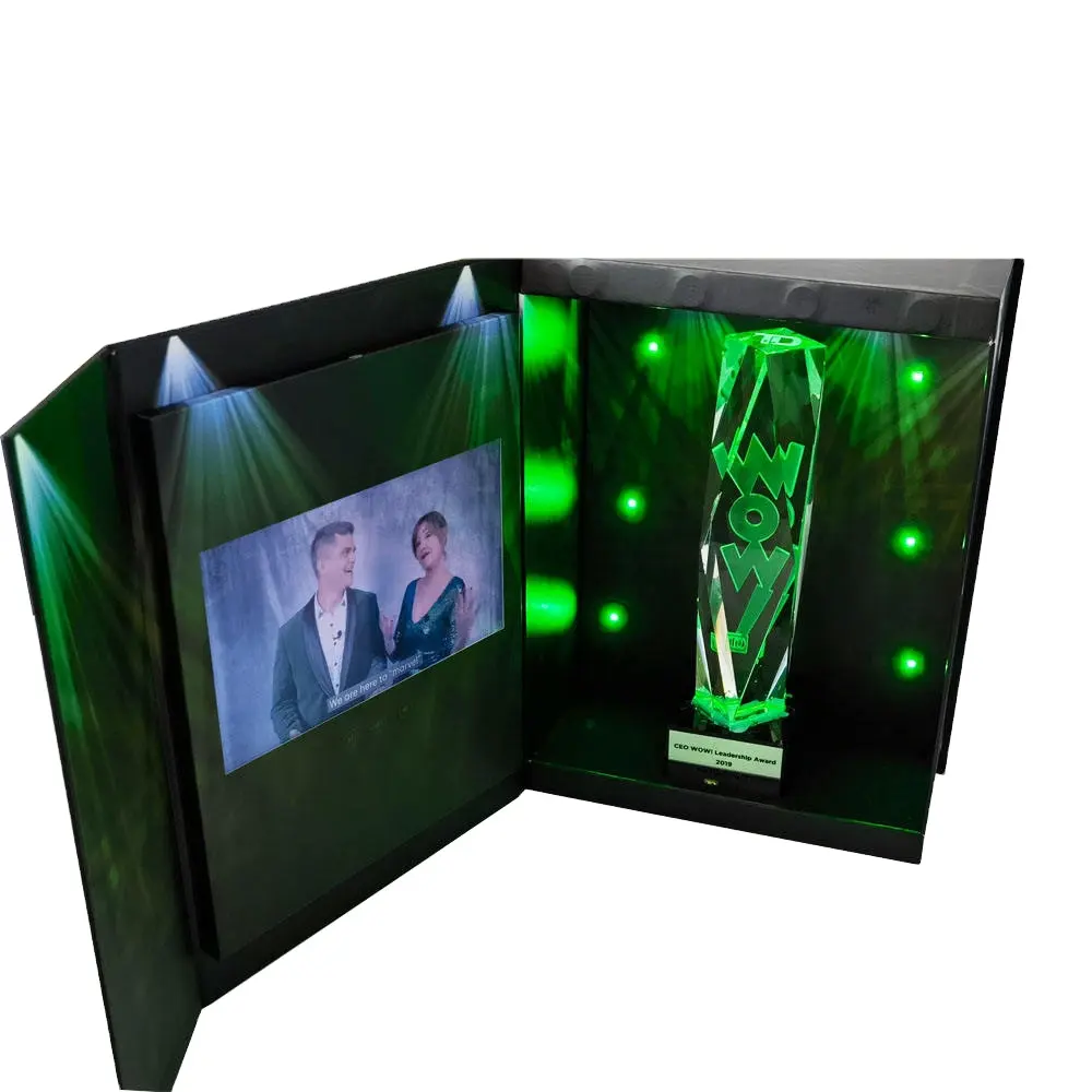 Personalizzare il pacchetto di lusso regalo LCD schermo Video scatole con 7 schermo LCD