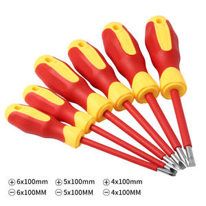 Jeu de tournevis 7 en 1 avec testeur d'isolation, poignée magnétique Phillips à tête plate, texture antidérapante pour réparation électrique - Product Image 4