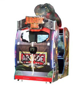 Coin-operated shooting <b>game</b> <b>machine</b> Analog shooting simulator arcade Jurassic Park themed arcade <b>game</b> analog shooting <b>machine</b> - Product Image 2