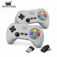 Manette de jeu sans fil rétro Data Frog PC07, double joueur, récepteur USB, manette pour PC, Android, émulateur de jeux classiques