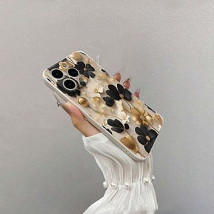 Custodia custodia per telefono cellulare in Silicone TPU con stampa fiore <span class=keywords><strong>nero</strong></span> di lusso per <span class=keywords><strong>Iphone</strong></span> X Xr <span class=keywords><strong>Xs</strong></span> 11 12 13 14 15 16 17 Pro Max - Product Image 4