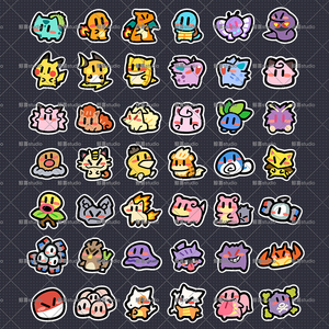 Nouvelle sortie YQ : Boîte de rangement personnalisée en acrylique pour cartes Pokémon, fan art, jouets, figurines, et cartes de collection (Eif Baby Little Nose, Acrylic Magnet) - Product Image 6