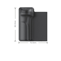 Soporte de mano portátil con control remoto para disparador y estabilizador para teléfonos iOS/Android con montura de zapata fría