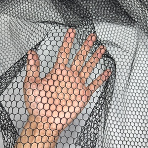 Đen 60gsm thoáng khí và chống rách 100% Polyester vải lưới cho túi lưu trữ túi bóng và hàng rào lưới vải - Product Image 4