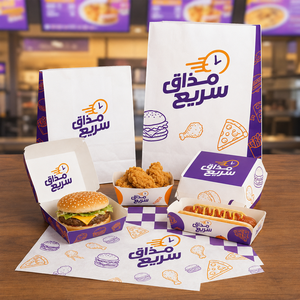 Envase Combinado para Comida Rápida para Llevar: Contenedor para Hamburguesas, Funda para Papas Fritas, Recipiente para Salsas, Personalizado - Product Image 2