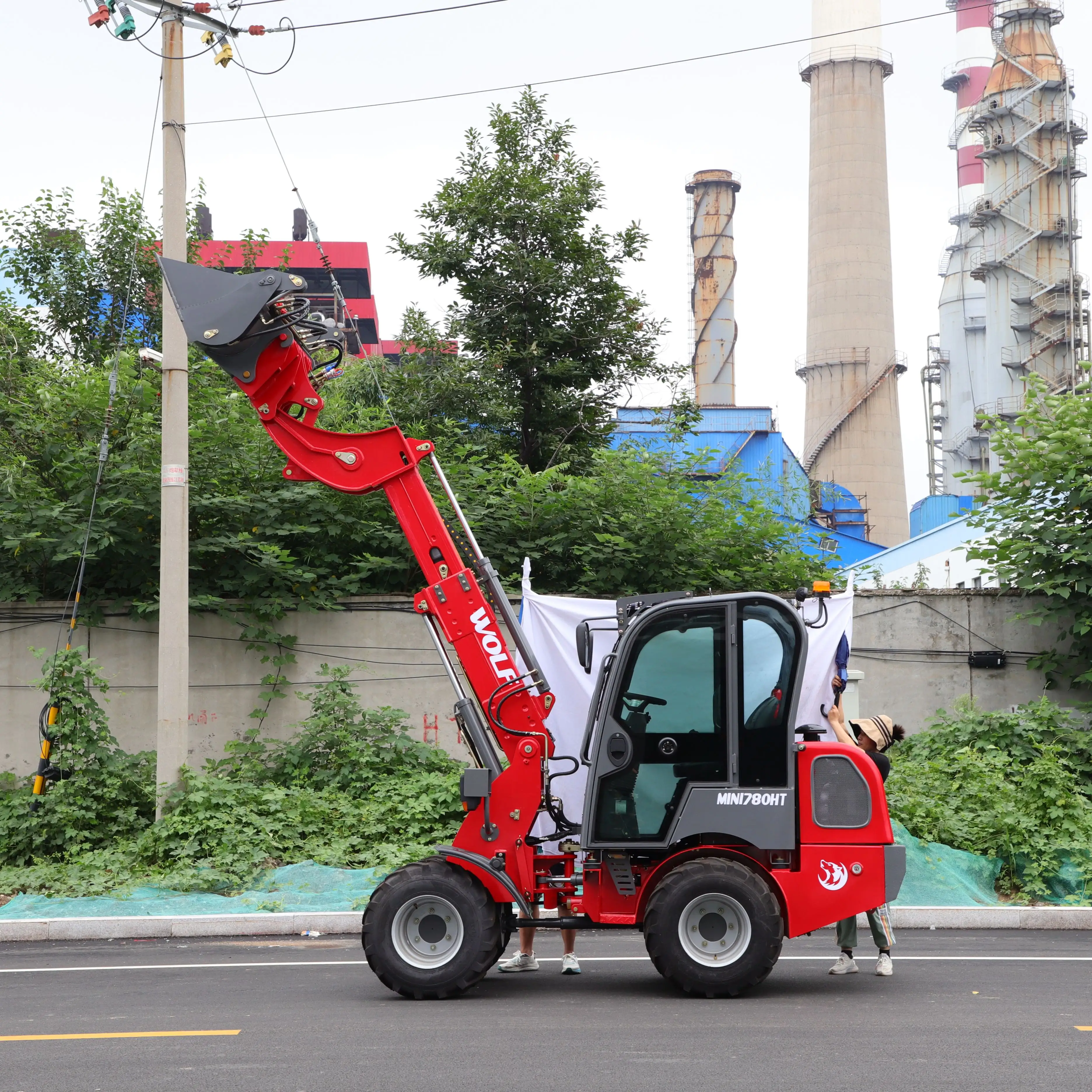 Mini pala telescopica diesel di alta qualità WOLF loader