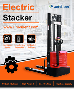 Apilador Eléctrico Uni-Silent de un Solo Mástil, Capacidad de 1500 kg, Totalmente Hidráulico, Alcance Frontal, Conducción de Pie, CQD1516 - Product Image 3