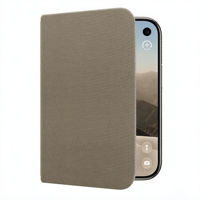 Étui tissé technique Duo Flip pour iPhone avec béquille magnétique intégrée, couleurs personnalisées, logo OEM, étui pliable anti-chute