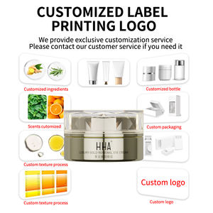 Crème pour les yeux Retinal Gold Niacinamide Caféine Roller Massage rafraîchissant Réduit les poches éclaircit les cernes Raffermit Lift Hydrate - Product Image 2