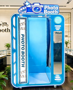 Cabina de Fotos Portátil Retro para Pasaportes, Máquina Expendedora de Fotos de Autoservicio - Product Image 4