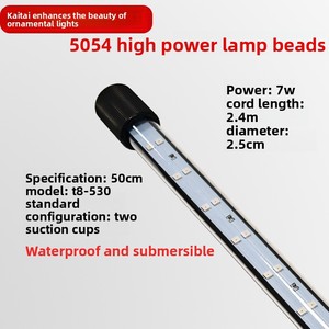 ไฟตู้ปลา LED รุ่นใหม่ T8 ปี 2025 อัพเกรดแล้ว, ไฟใต้น้ำแบบสองแถวสำหรับตู้ปลา, โคมไฟกันน้ำสำหรับปลานิล/ปลานิลหางเหลี่ยม - Product Image 5