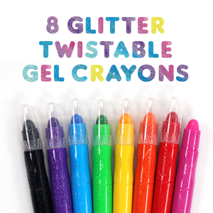 8 Crayons Gel Torsadables à <span class=keywords><strong>Paillettes</strong></span> pour Enfants - Product Image 2