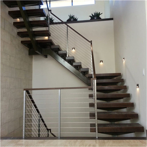 <span class=keywords><strong>Escalier</strong></span> en bois personnalisé Étapes la meilleure quille centrale <span class=keywords><strong>Escalier</strong></span> droit <span class=keywords><strong>Escalier</strong></span> à prix bon marché - Product Image 3