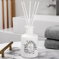 Diffuseur à bâtonnets d'arômes en verre sans plomb, écologique et le plus vendu - Grande capacité 200 ml, idéal pour la vente en gros