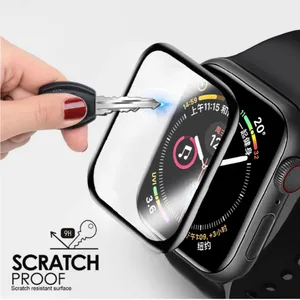लोकप्रिय कीमत सुपर स्पष्ट smartwatch एप्पल घड़ी के लिए टेम्पर्ड ग्लास स्क्रीन रक्षक टेम्पर्ड ग्लास सिरेमिक displayschutz