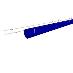 Ventilazione industriale Tessile a base di ductwork con cilindrica di tensionamento anelli - Product Image 2