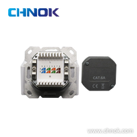 Placa de Conexión Keystone CAT6 Blanca, Blindada, UTP/STP, con Módulo IDC (LSA) de 4 Puertos, Material para PC, Redes y Telecomunicaciones
